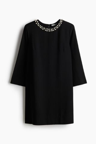 H & M - Jurk met decoraties - Zwart