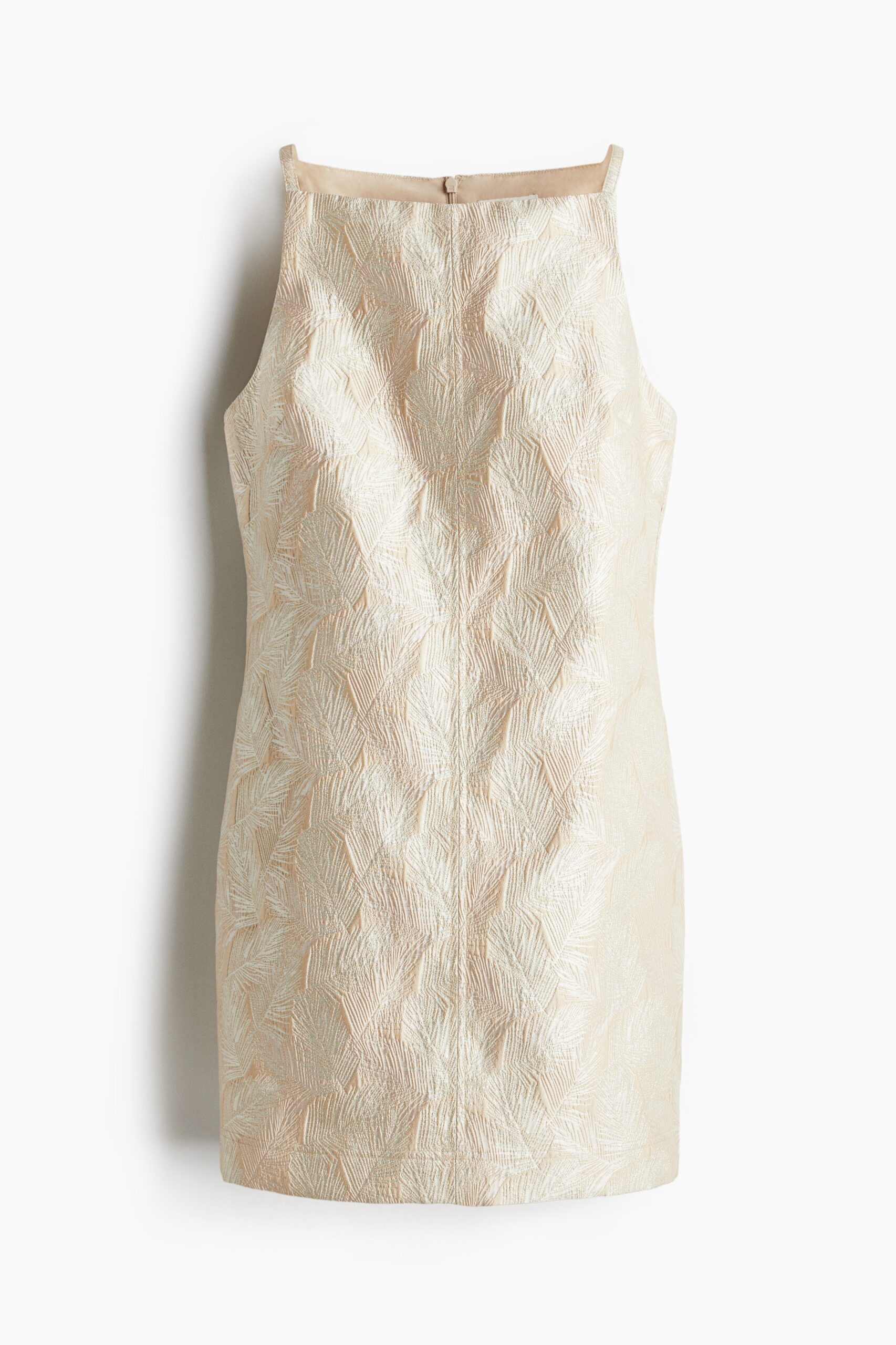 H & M - Brokaten mini-jurk - Lichtbeige