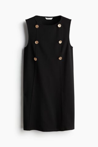 H & M - Mini-jurk met knopen - Zwart