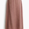 H & M - Chiffon rok met stras - Oudroze