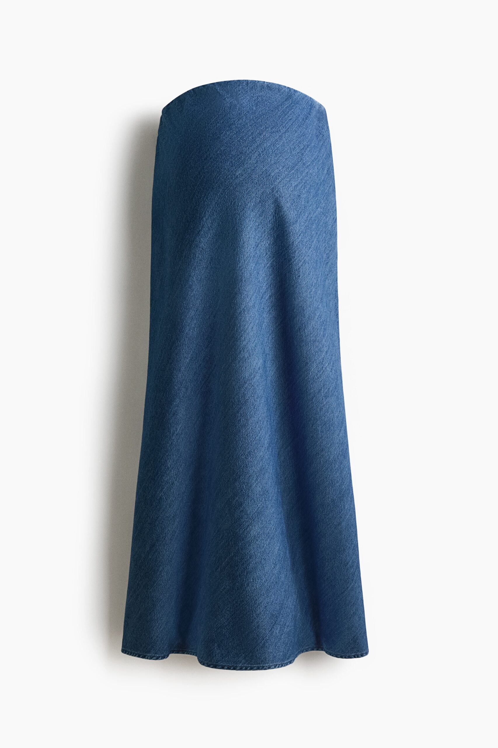 H & M - MAMA Satijnen slip-on rok - Denimblauw