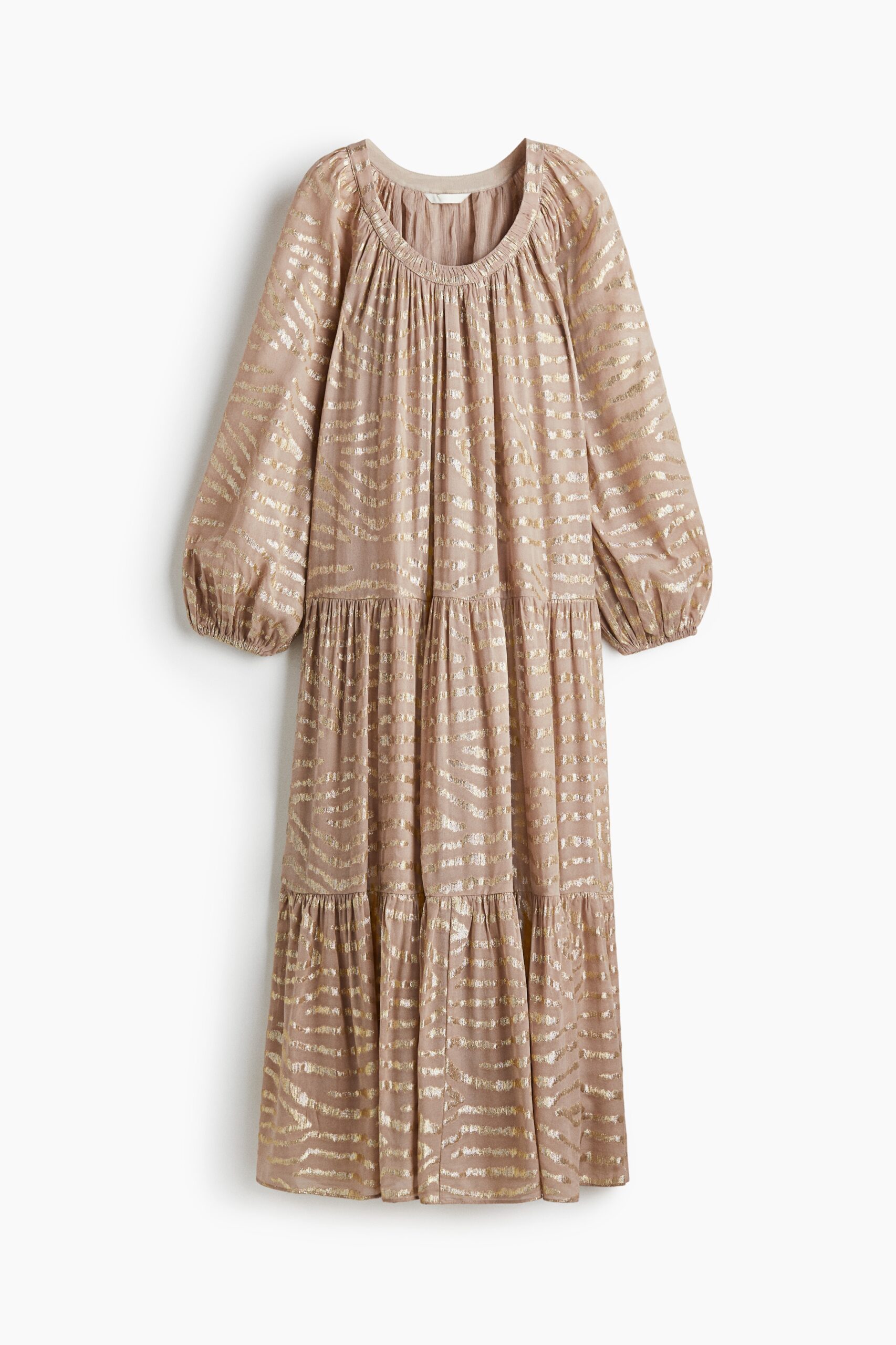 H & M - Jacquardgeweven jurk - Beige H & M - Jacquardgeweven jurk - Beige
