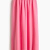 H & M - Rok - Loose Fit - Helderroze
