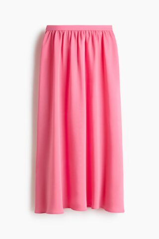 H & M - Rok - Loose Fit - Helderroze