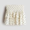 H & M - Volantrok van crinklekwaliteit - Roomwit/Polkadot