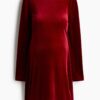 H & M - MAMA Velours deep-backjurk - Donkerrood