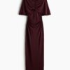 H & M - Capejurk van tricot - Chocopruimenpaars