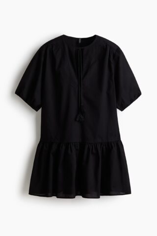 H & M - Uitlopende jurk - Zwart