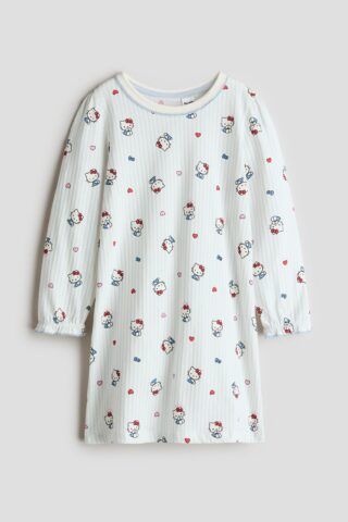 H & M - Katoenen nachthemd met print - Lichtblauw/Hello Kitty