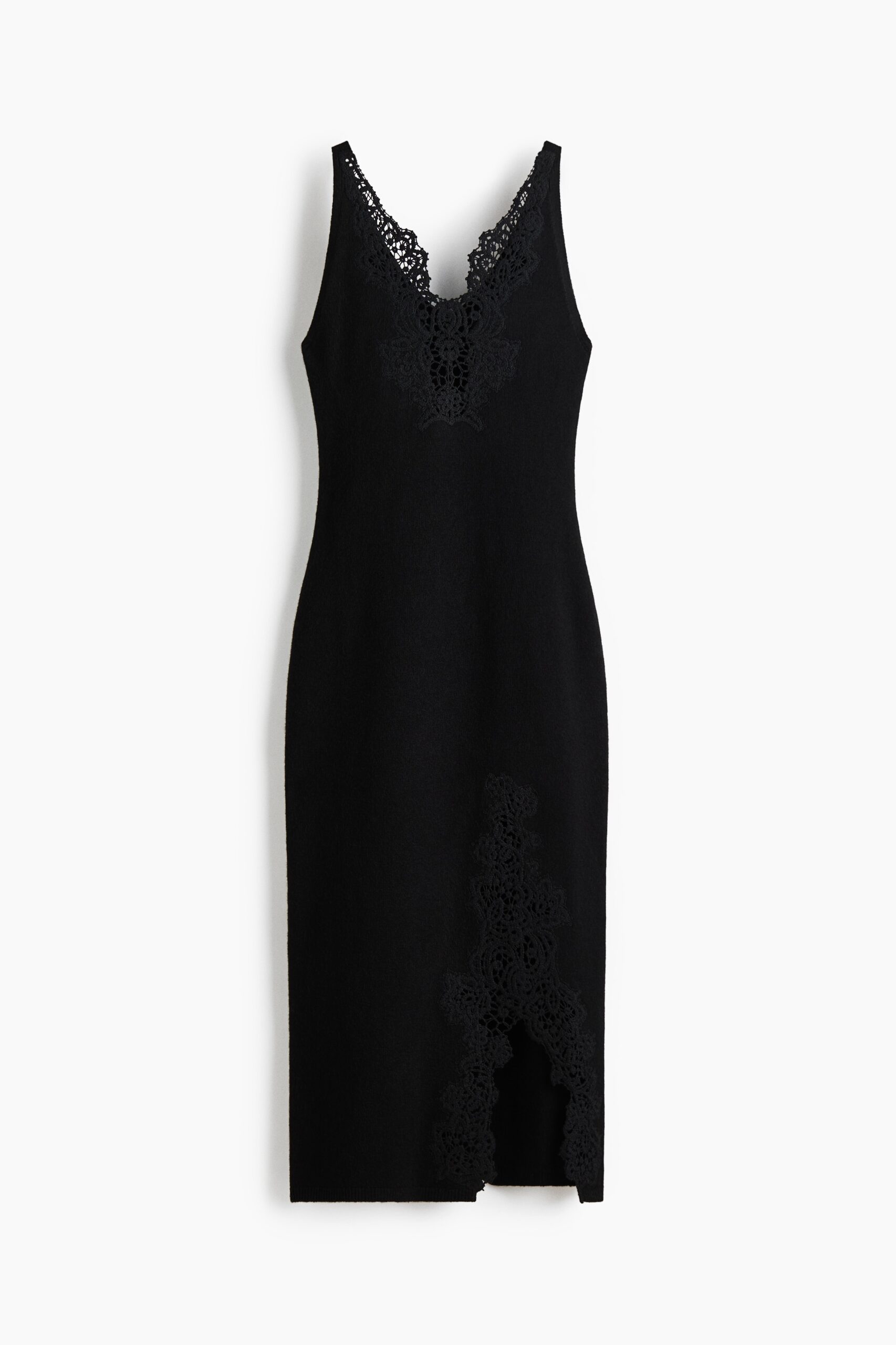 H & M - Jurk met kant - Zwart H & M - Jurk met kant - Zwart