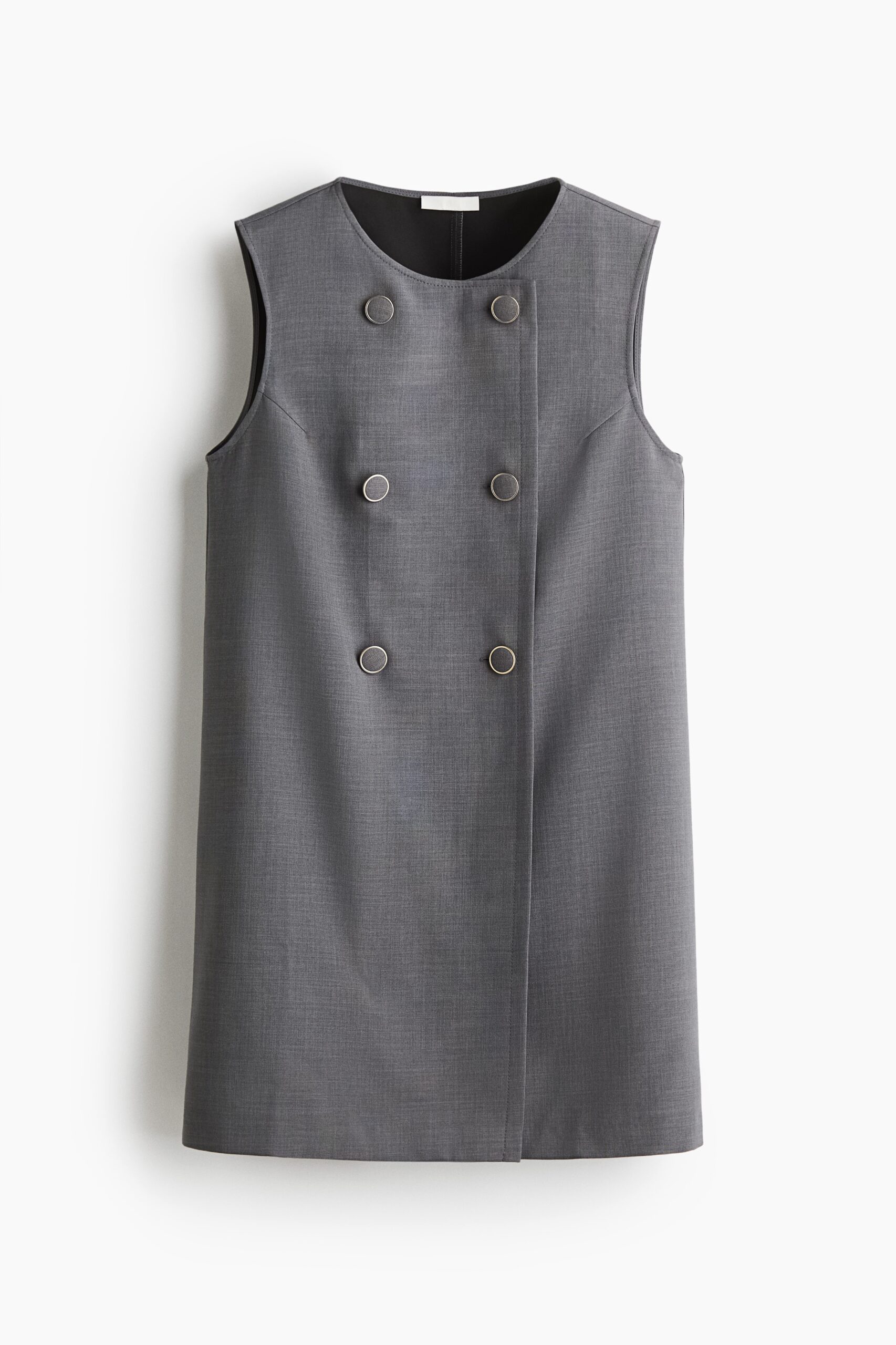 H & M - Double-breasted shift-jurk - Grijs