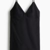 H & M - Strandjurk van linnenmix - Zwart