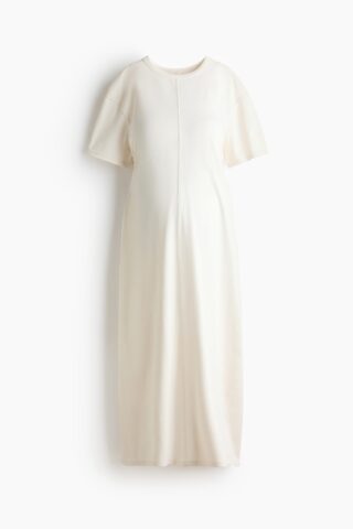 H & M - MAMA Katoenen T-shirtjurk - Roomwit
