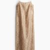 H & M - Strappy jurk - Beige/Slangenleerdessin