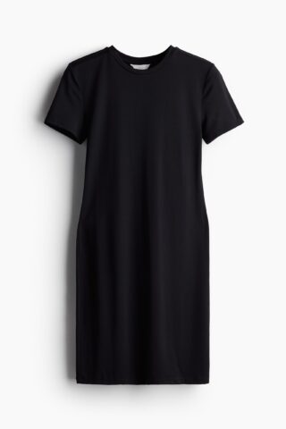H & M - T-shirtjurk van microvezel - Zwart