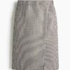 H & M - Kokerrok - Brown/Dogtooth Pattern