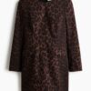 H & M - Korte jurk - Zwart/Luipaarddessin