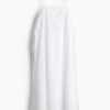 H & M - Strappy jurk met borduursel - Wit