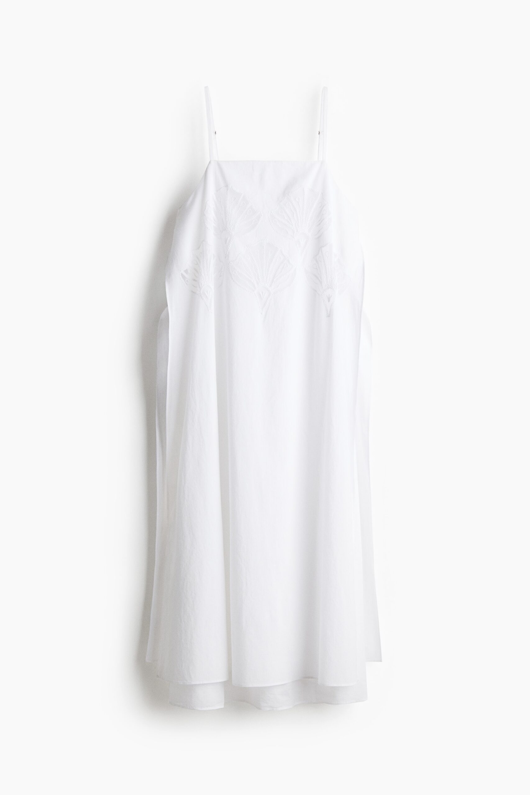 H & M - Strappy jurk met borduursel - Wit H & M - Strappy jurk met borduursel - Wit
