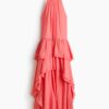 H & M - High-low volantjurk - Frambozenrood