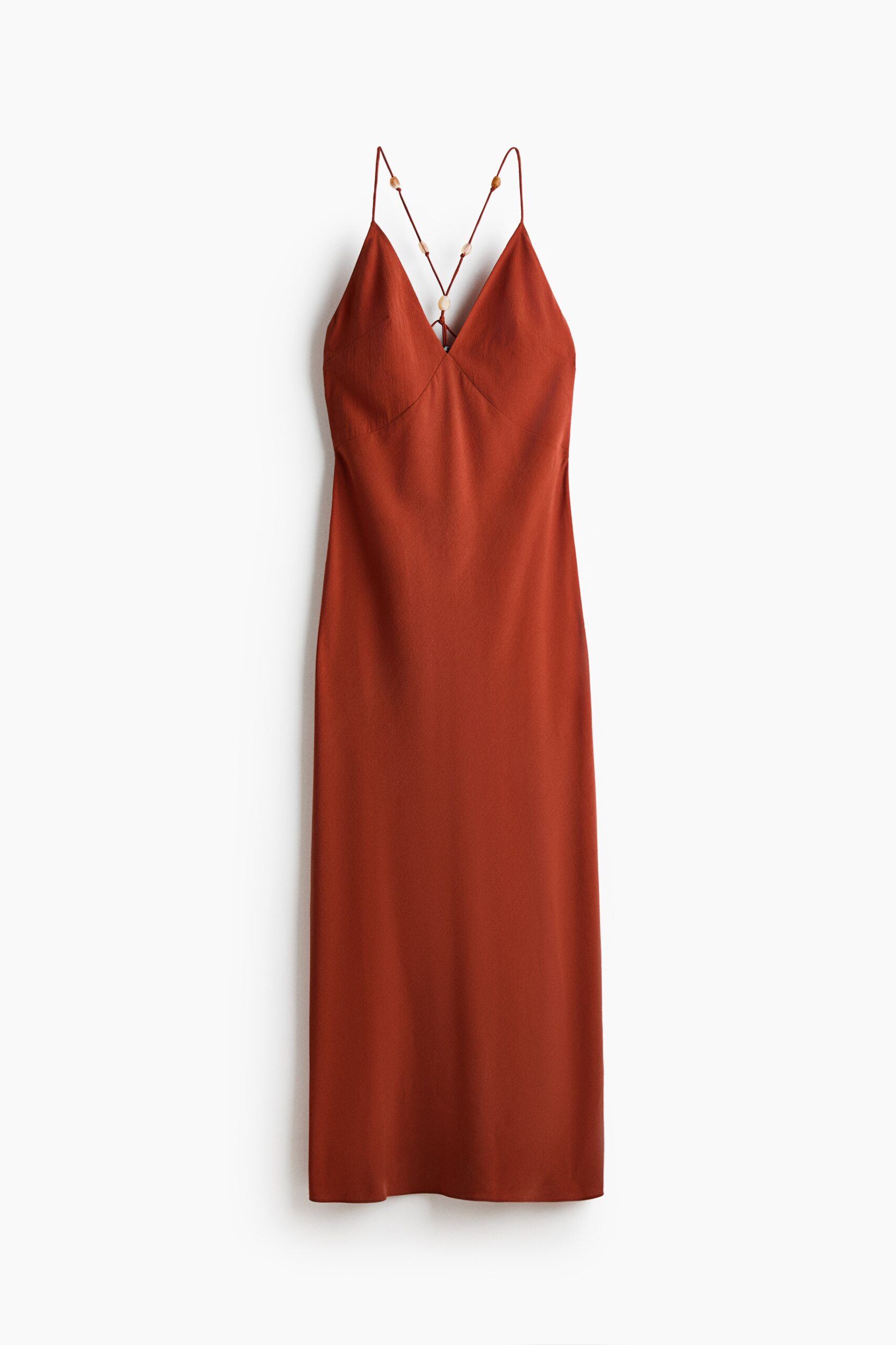H & M - Jurk met kralendetails - Donkeroranje H & M - Jurk met kralendetails - Donkeroranje