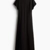 H & M - Jurk met vlindermouwen - Zwart