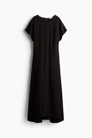 H & M - Jurk met vlindermouwen - Zwart