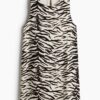 H & M - Shift-jurk - Roomwit/Zebradessin