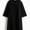 H & M - Tuniekjurk met pankou-knopen - Zwart