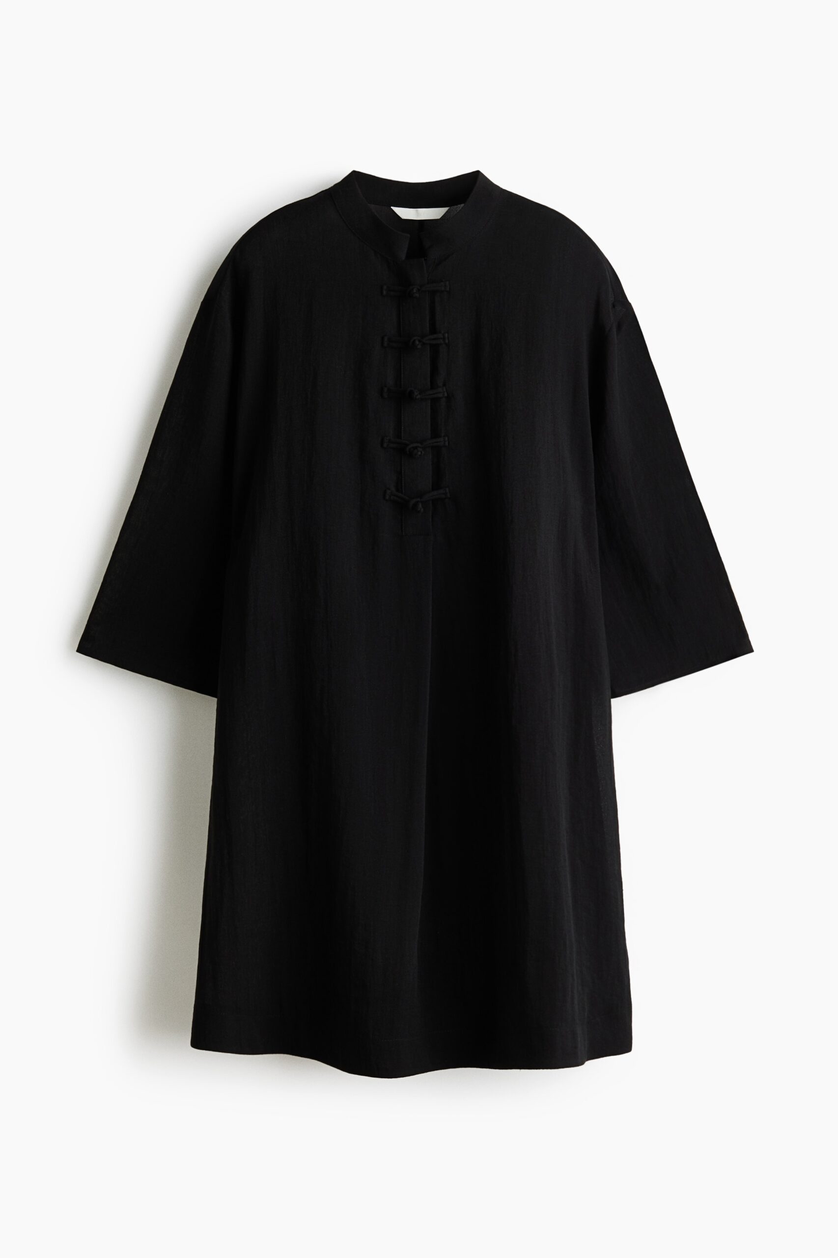 H & M - Tuniekjurk met pankou-knopen - Zwart