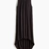 H & M - Gedrapeerde bubble-hemjurk - Donkerbruin