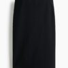 H & M - Tricot kokerrok - Zwart