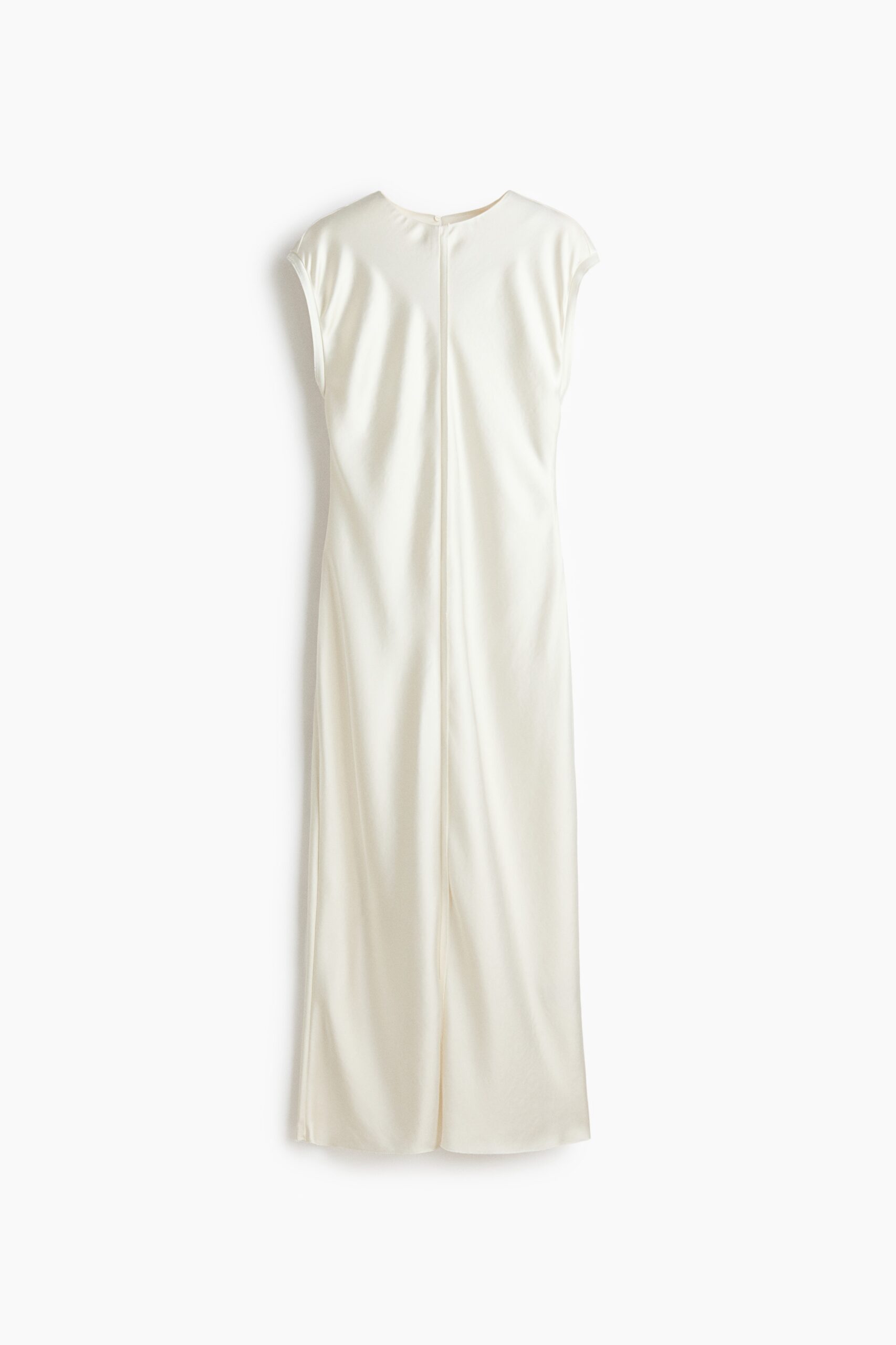 H & M - Satijnen midi-jurk - Ivoorwit H & M - Satijnen midi-jurk - Ivoorwit