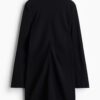 H & M - Jurk met trompetmouwen - Zwart