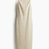 H & M - Strappy kokerjurk - Lichtbeige