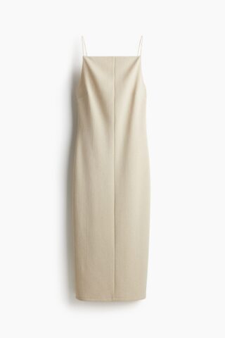 H & M - Strappy kokerjurk - Lichtbeige