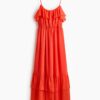 H & M - Strappy jurk met volants - Rood