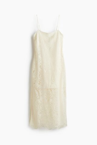 H & M - Strappy jurk van kant - Wit