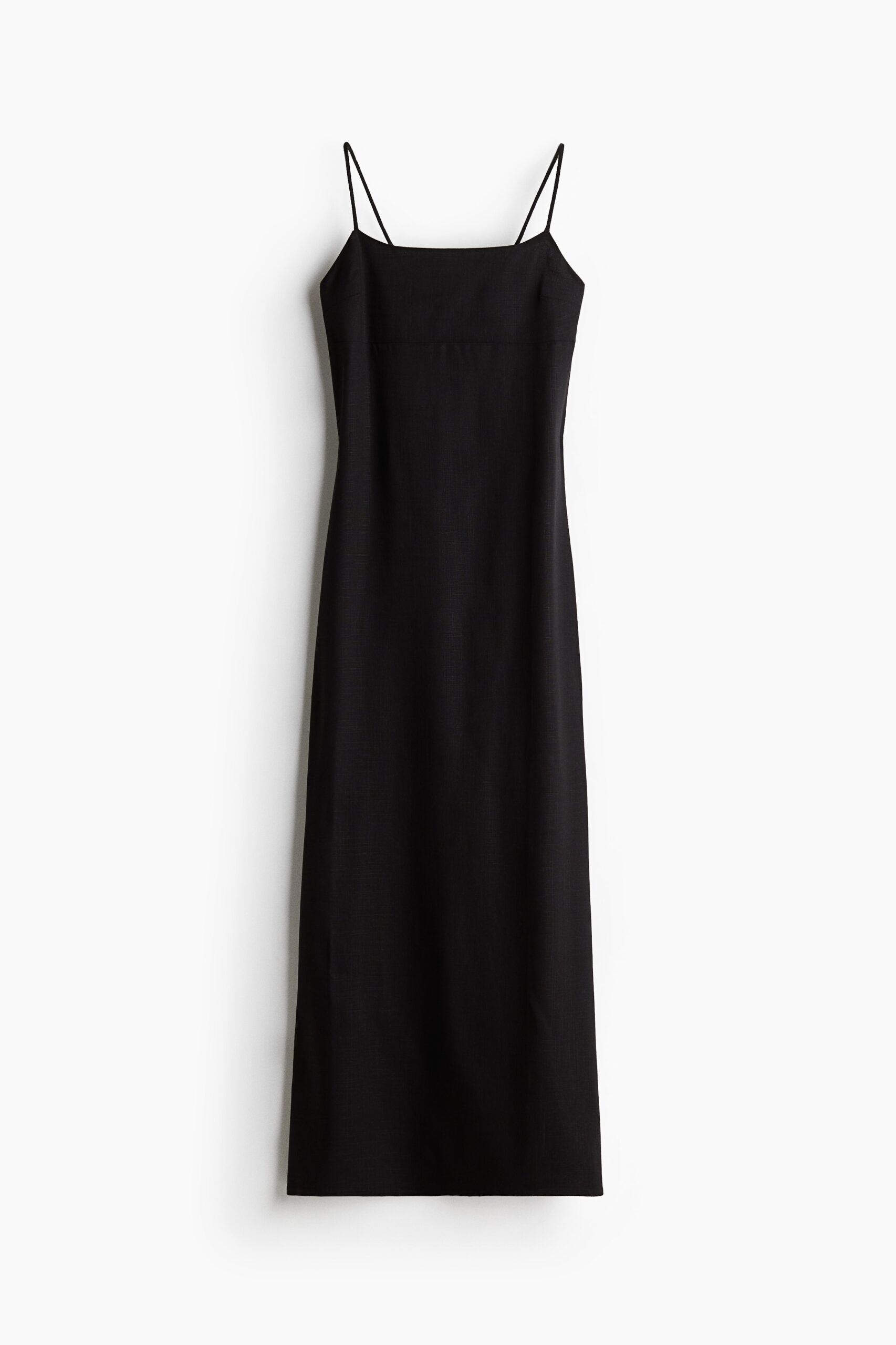 H & M - Maxi-jurk met strikbandjes - Zwart H & M - Maxi-jurk met strikbandjes - Zwart