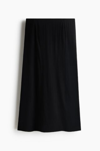H & M - Halflange crinklerok - Zwart