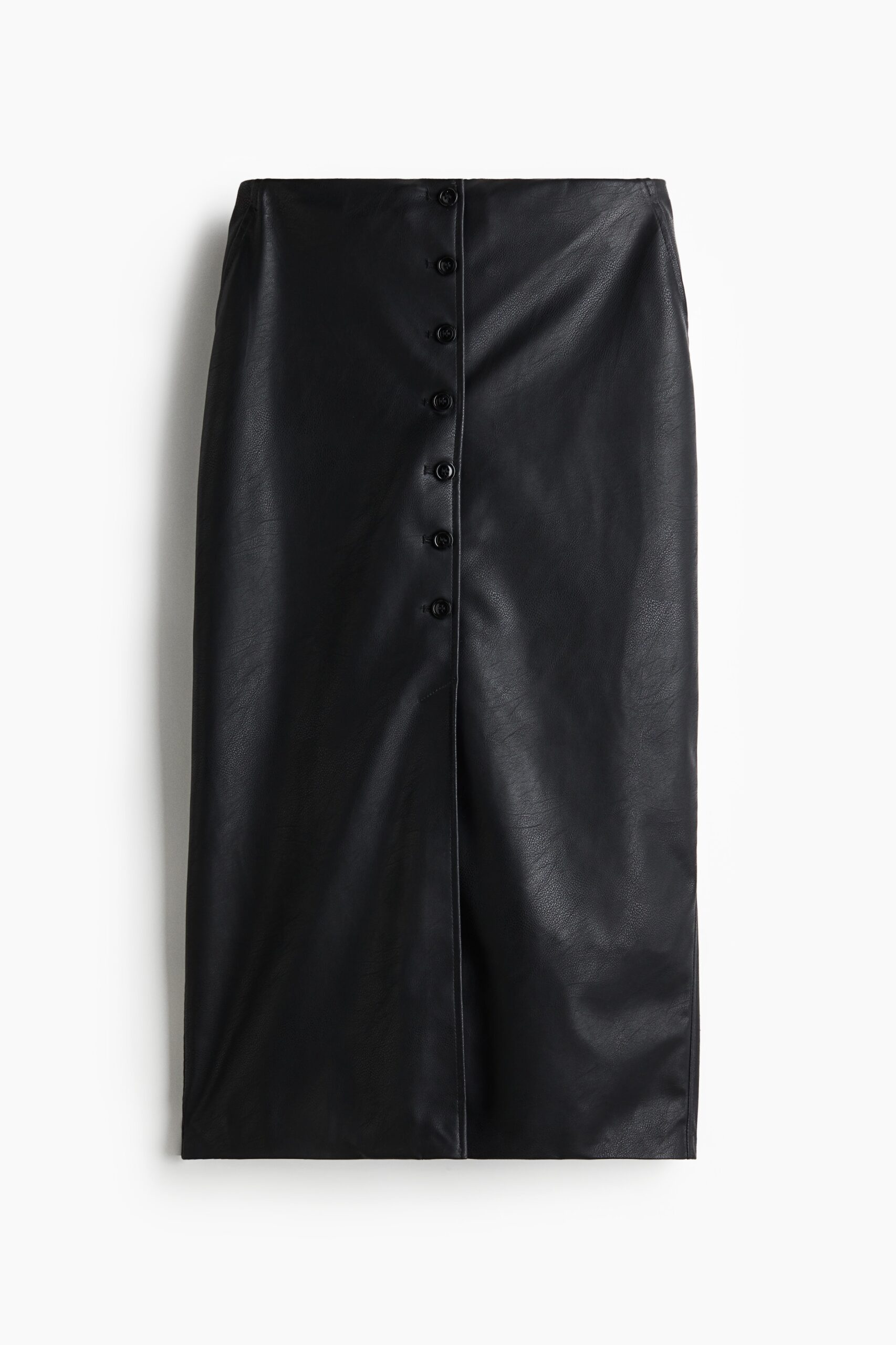 H & M - Kokerrok met coating - Zwart H & M - Kokerrok met coating - Zwart