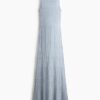 H & M - Maxi-jurk met gehaakte look - Lichtblauw