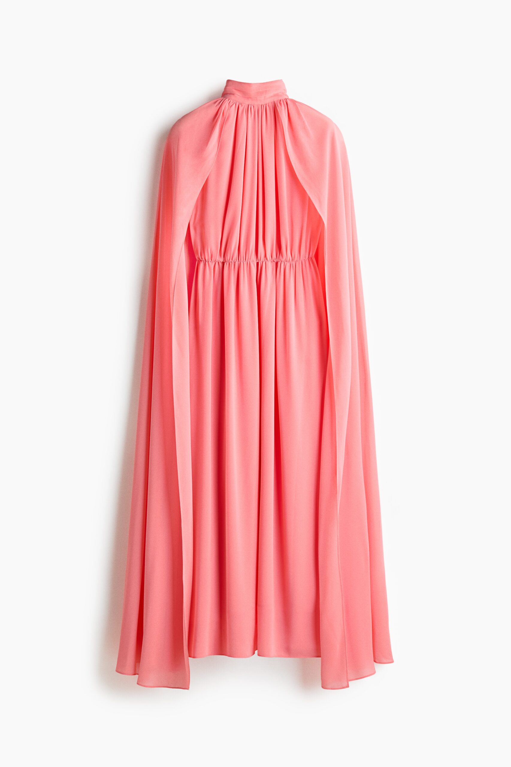 H & M - Gedrapeerde jurk met cape - Roze H & M - Gedrapeerde jurk met cape - Roze