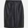 H & M - Gecoate rok - Zwart