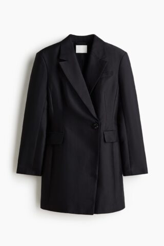 H & M - Double-breasted blazerjurk - Zwart