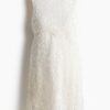 H & M - MAMA Paillettenjurk met strik - Wit/Zwart