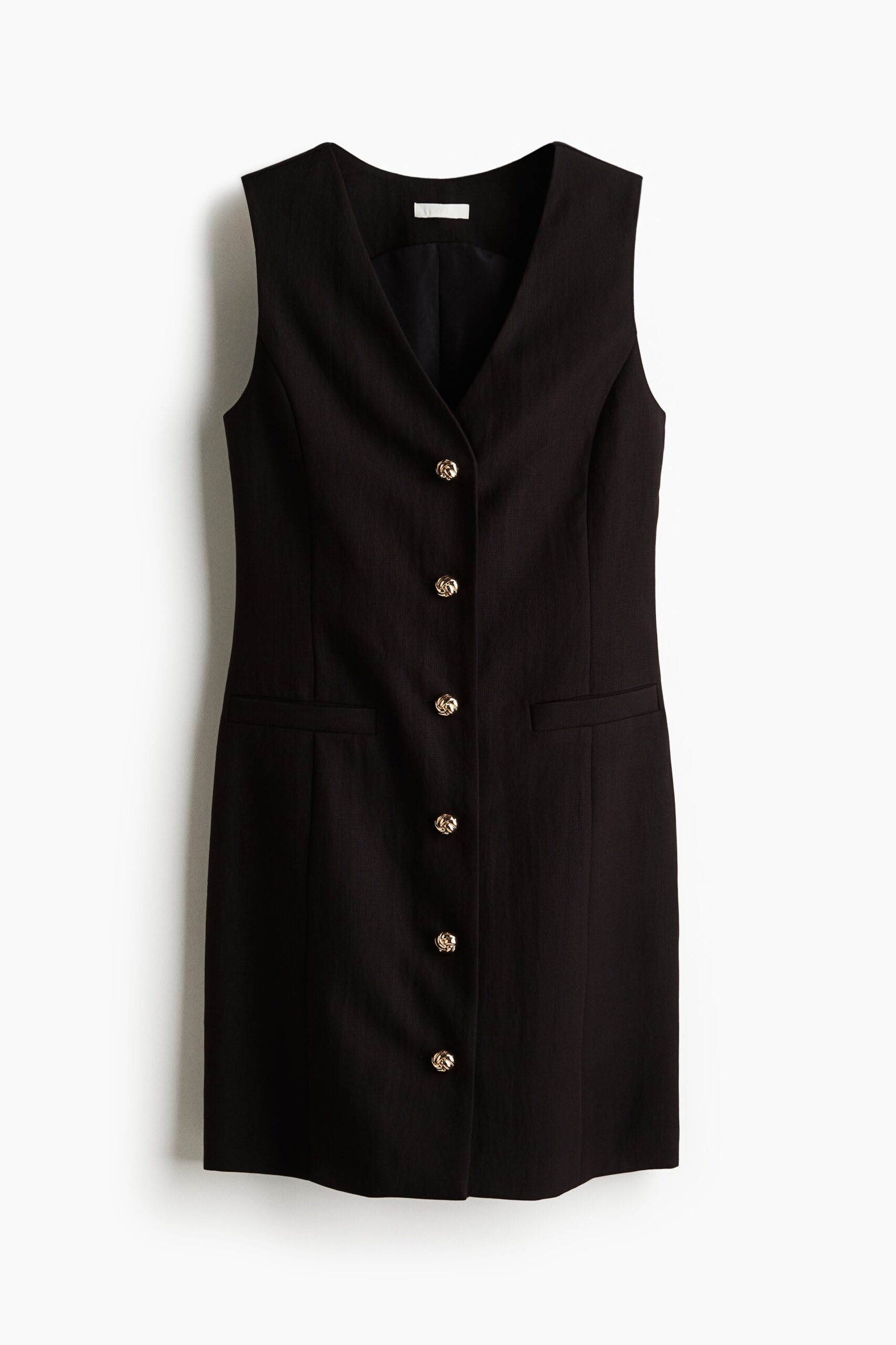 H & M - Doorknoopjurk - Zwart