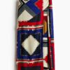 H & M - Rok met sjaaldetail - Rood/Blauw Dessin