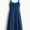 H & M - Denim midi-jurk - Denimblauw