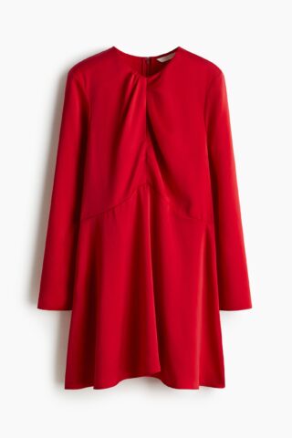 H & M - Jurk met gedraaid detail - Rood